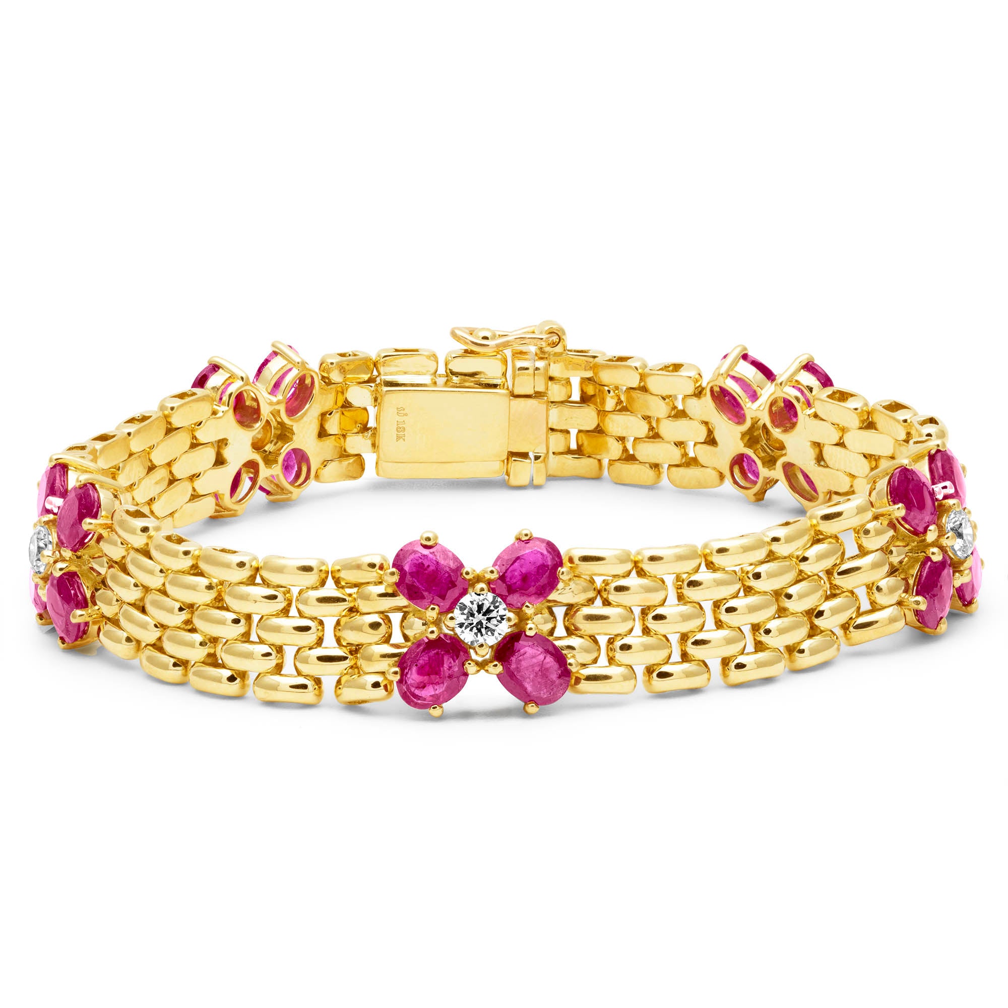 Bracelet - Ruby And Diamond | Singhvi Jewels