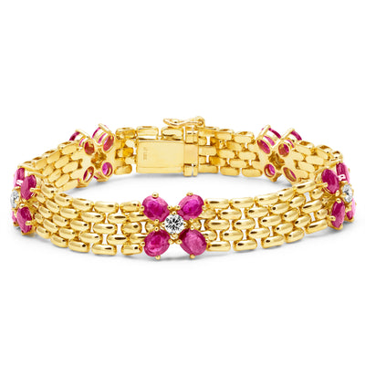 Bracelet - Ruby And Diamond (2457L)