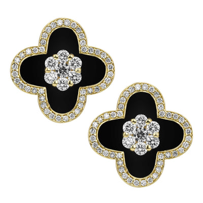 Earrings - Diamond (enamel) (2384C)