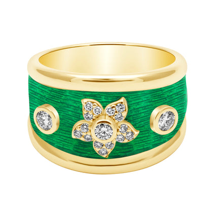 Ring - Diamond (Enamel) (2401D) | Singhvi Jewels