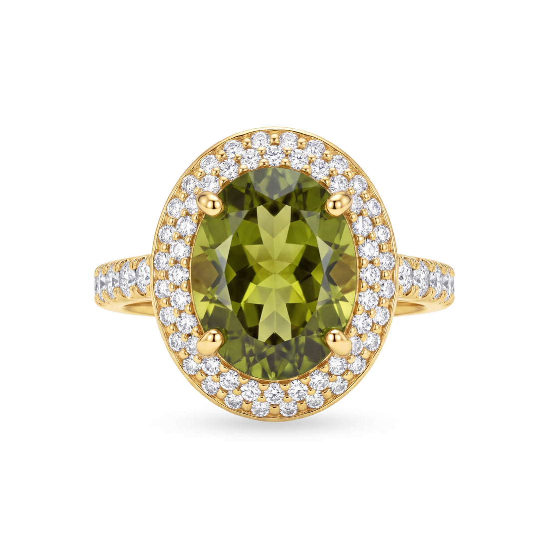 Ring - Peridot And Diamond | Singhvi Jewels