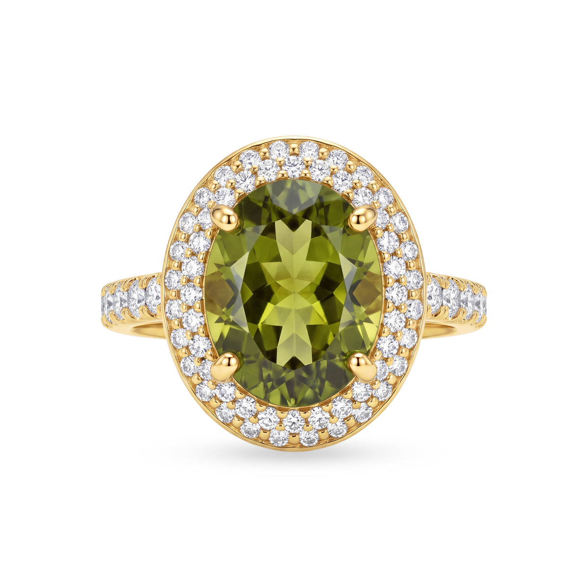 Ring - Peridot And Diamond | Singhvi Jewels