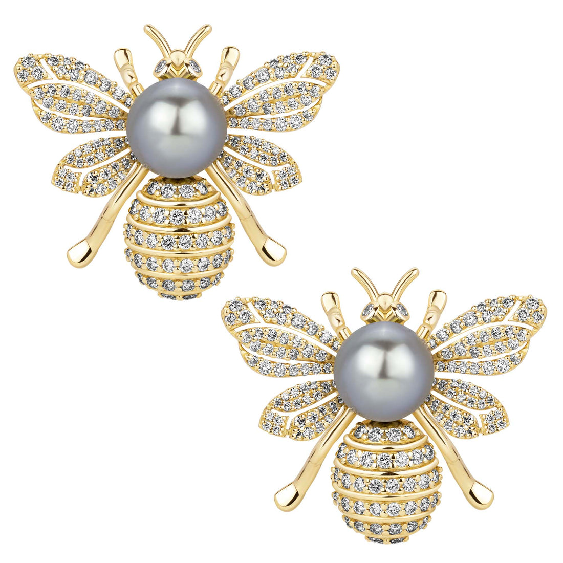 Earrings - South Sea Pearl and Diamond | Singhvi Jewels