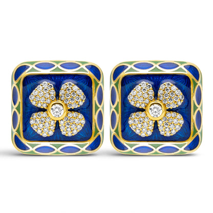 Earrings - Diamond (Enamel) (2440C) | Singhvi Jewels