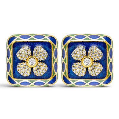 Earrings - Diamond (Enamel) (2440C)
