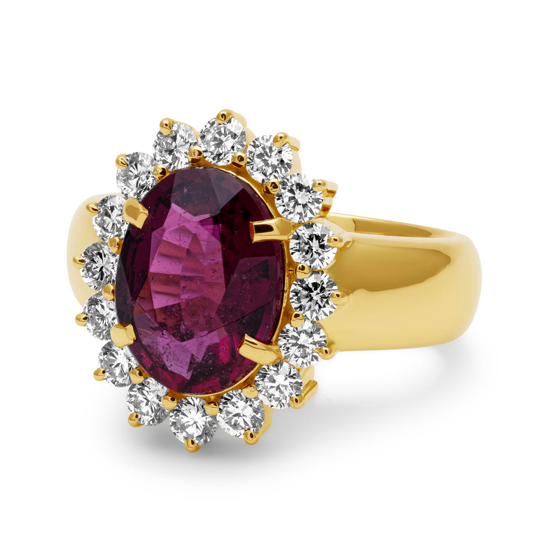 Ring - Rubellite And Diamond | Singhvi Jewels