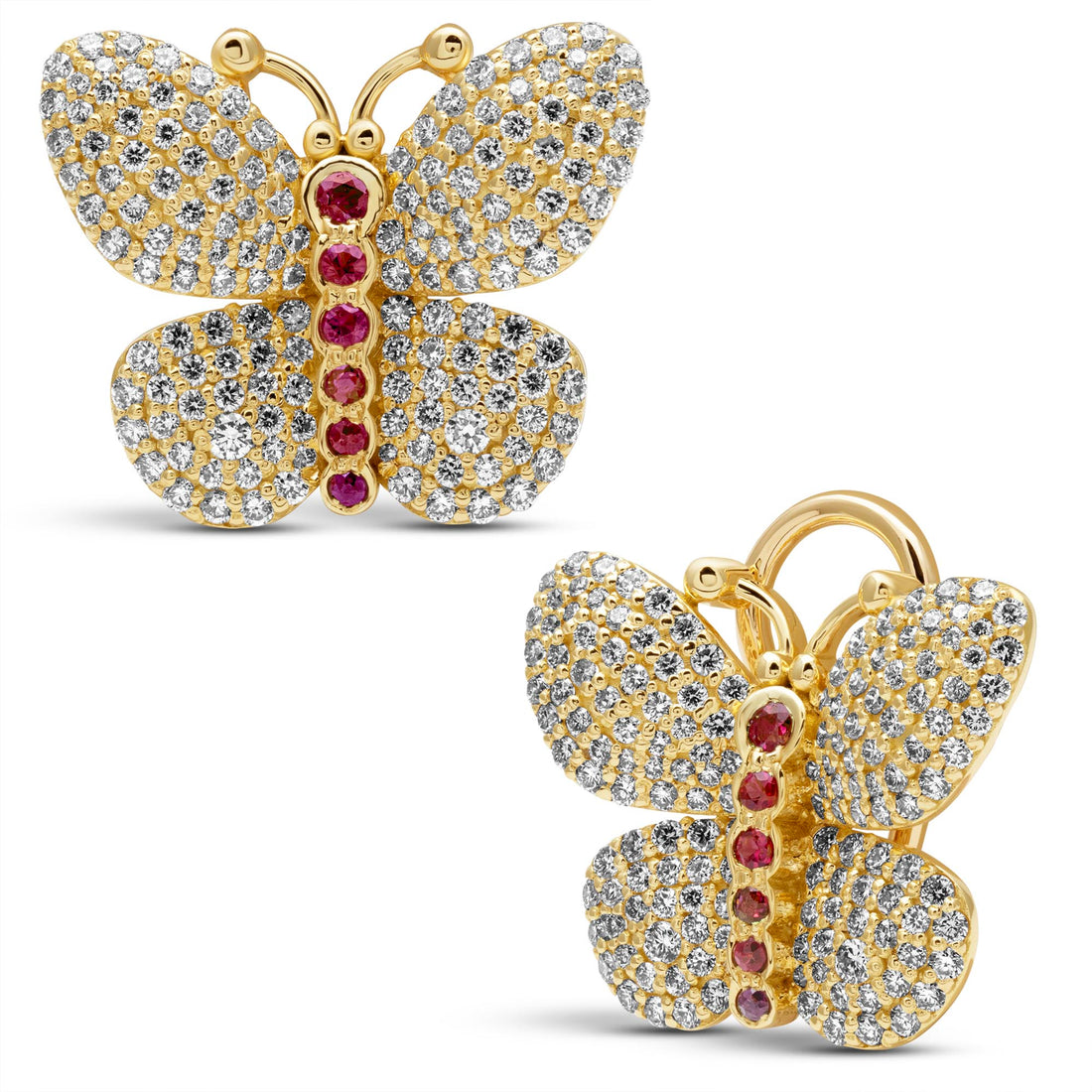 Earrings - Ruby And Diamond | Singhvi Jewels