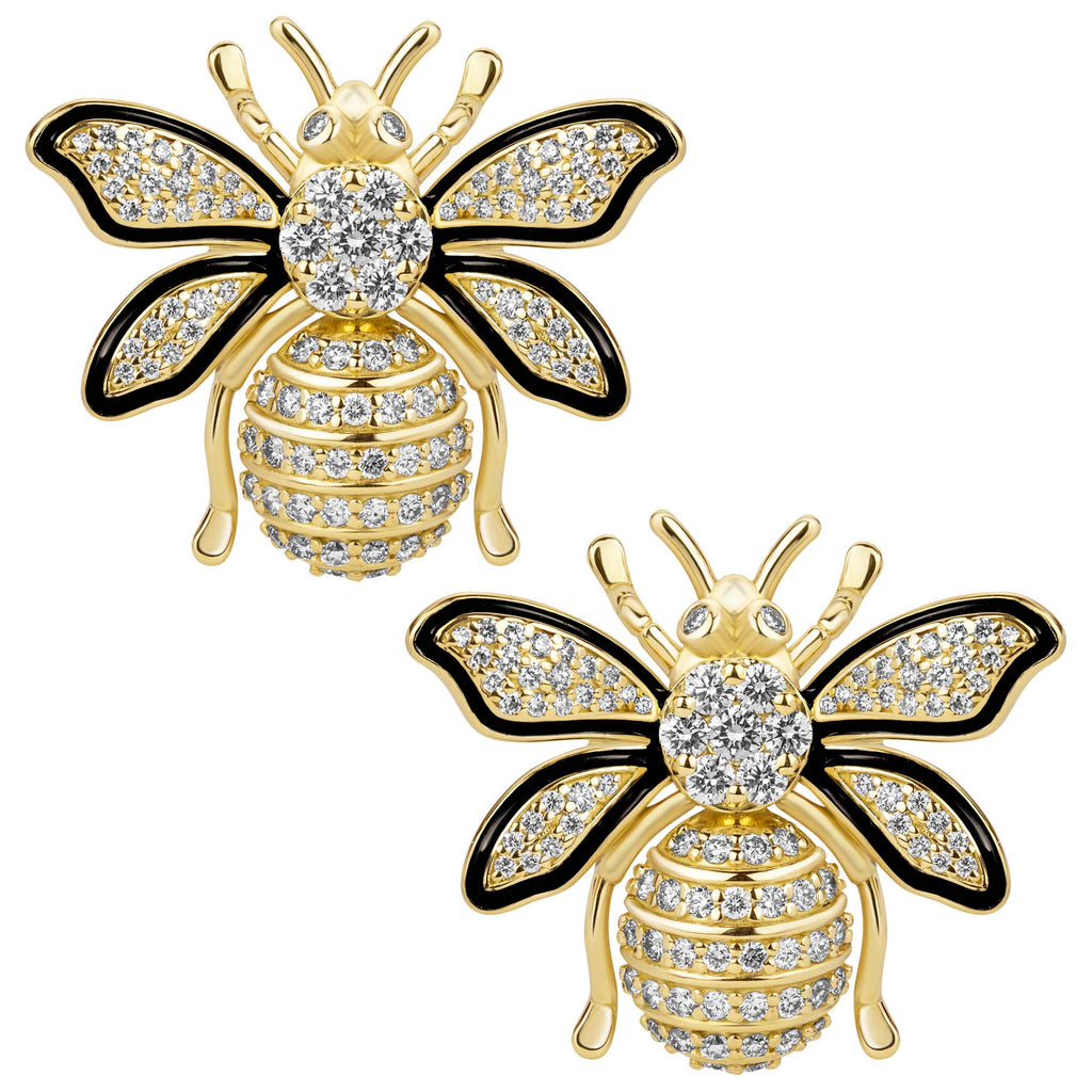 Earrings - Diamond (enamel)