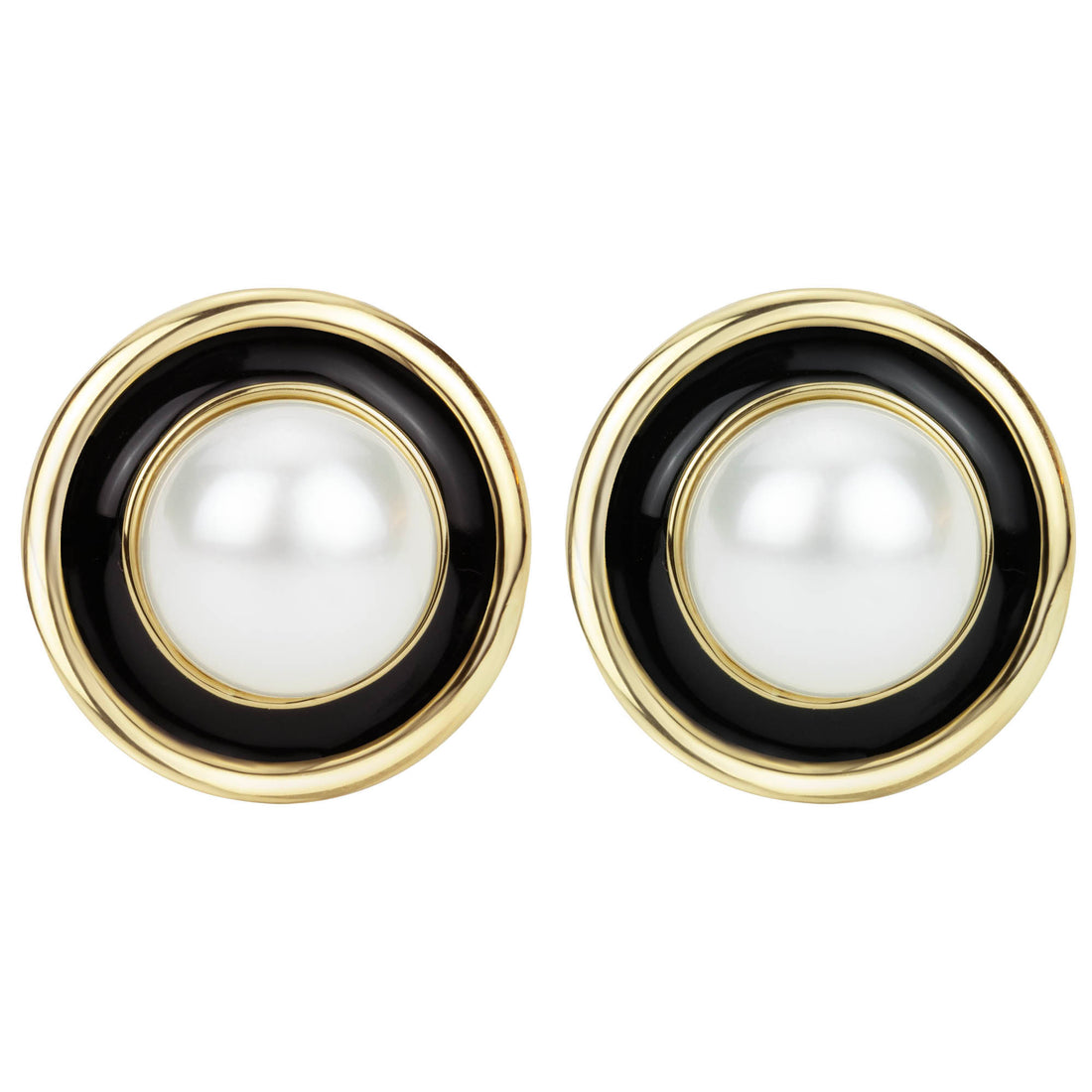 Earrings - South Sea Pearl (Enamel) | Singhvi Jewels