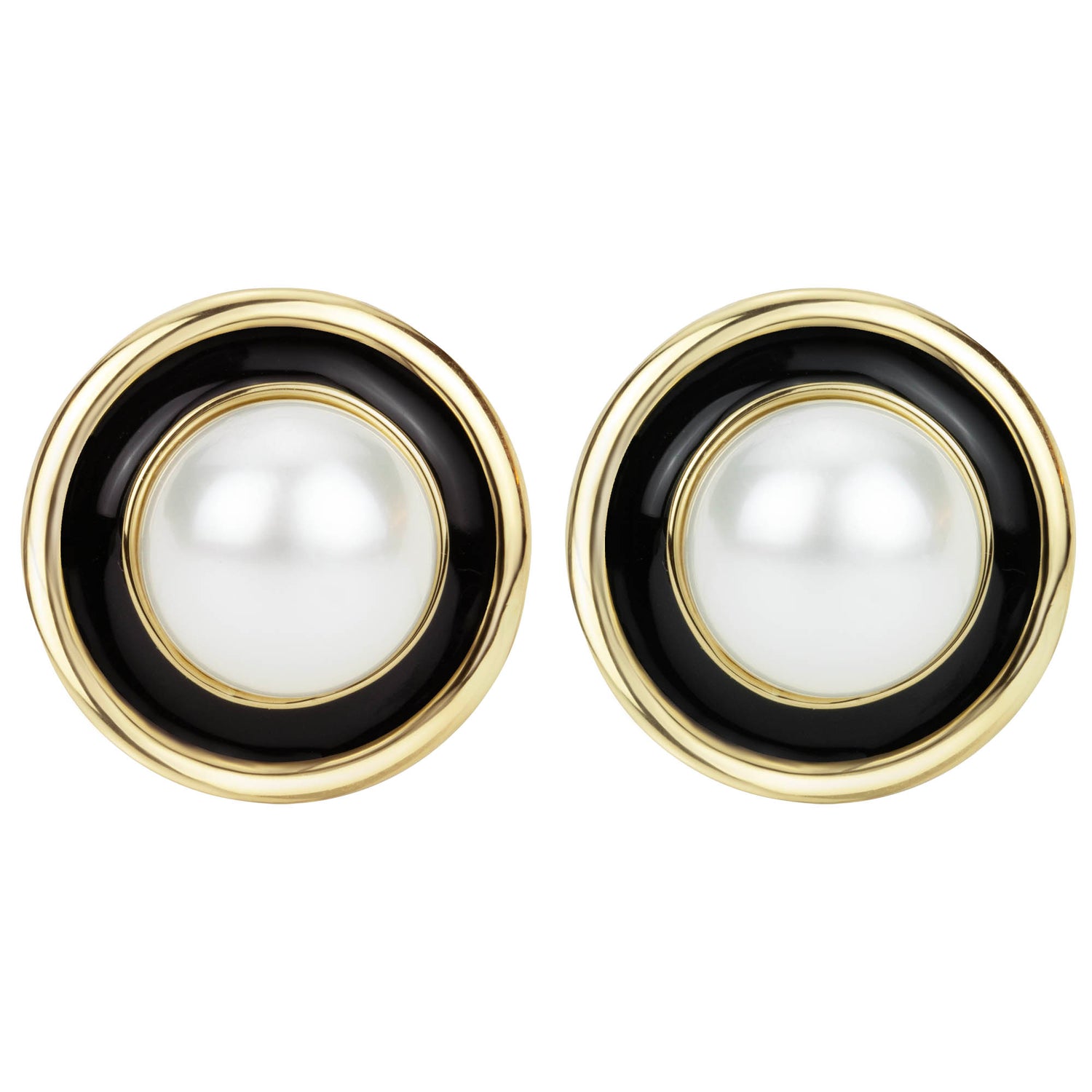 Earrings - South Sea Pearl (Enamel) | Singhvi Jewels