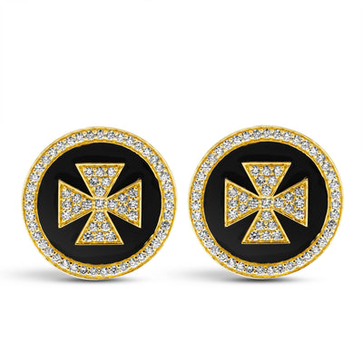 Earrings - Diamond (Enamel) (2458C)