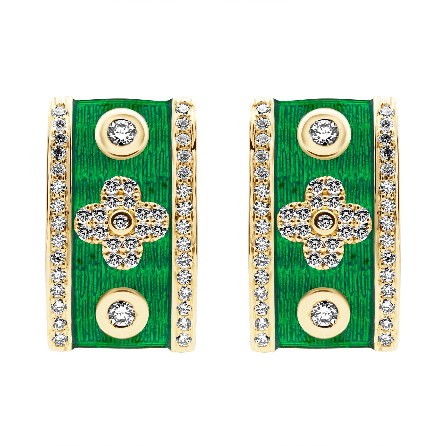 Earrings - Diamond (Enamel) (2407D) | Singhvi Jewels