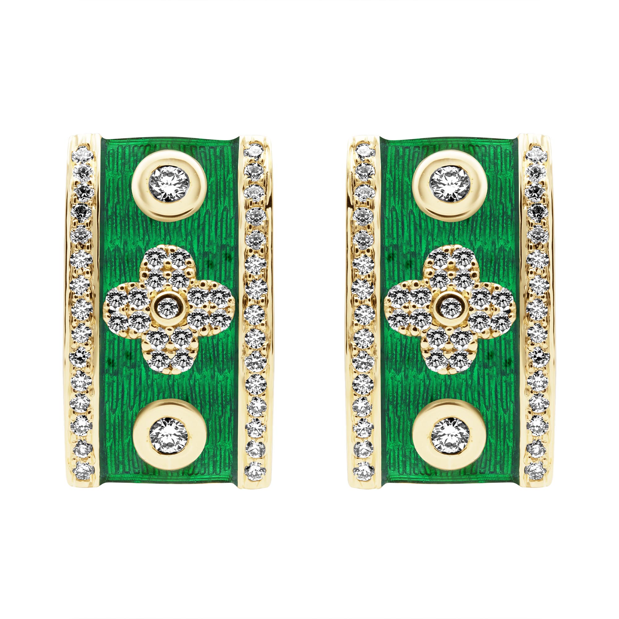 Earrings - Diamond (Enamel) (2407D) | Singhvi Jewels