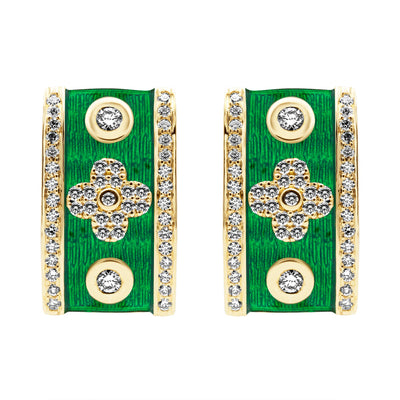 Earrings - Diamond (Enamel) (2407D)