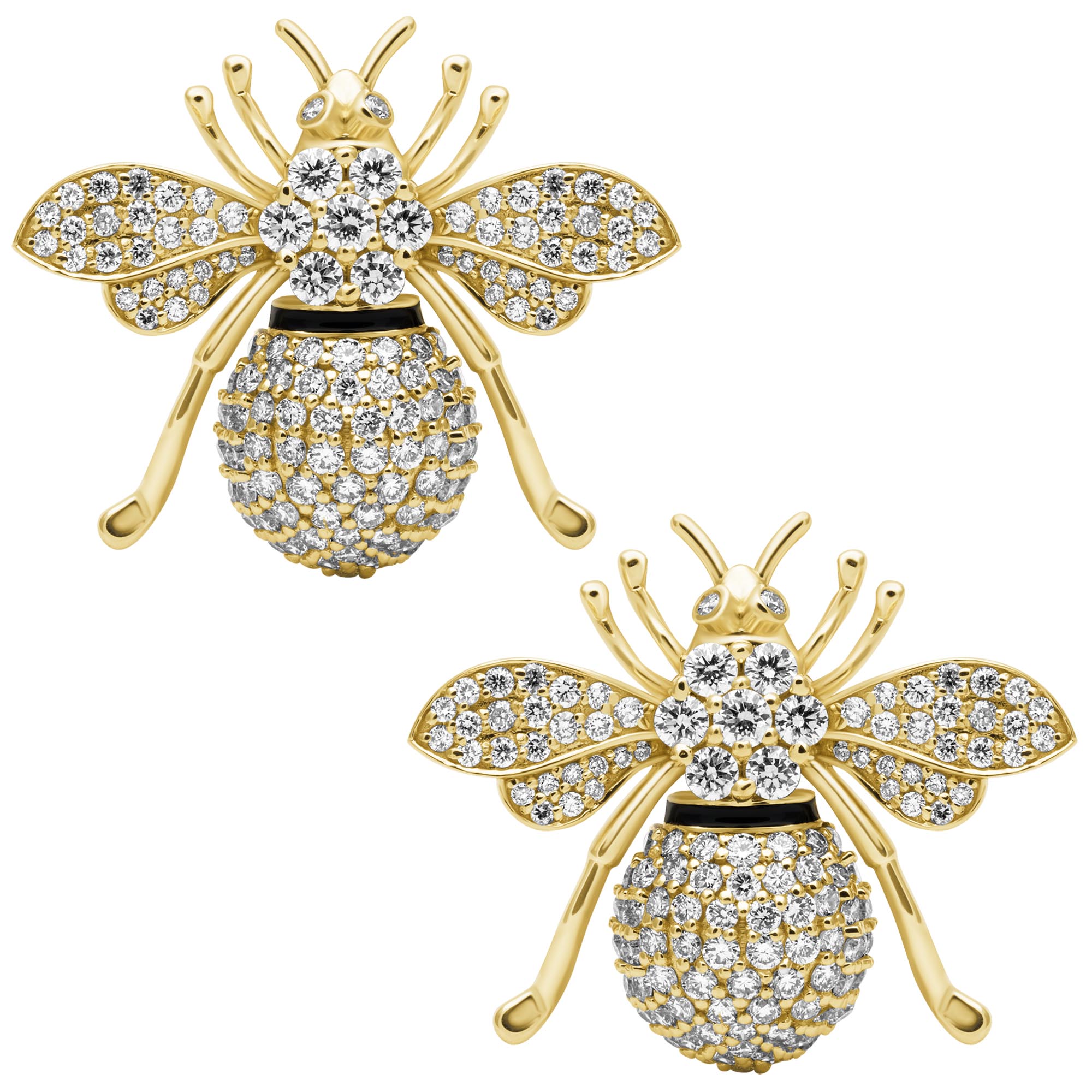 Earrings - Diamond (Enamel) (2412A) | Singhvi Jewels
