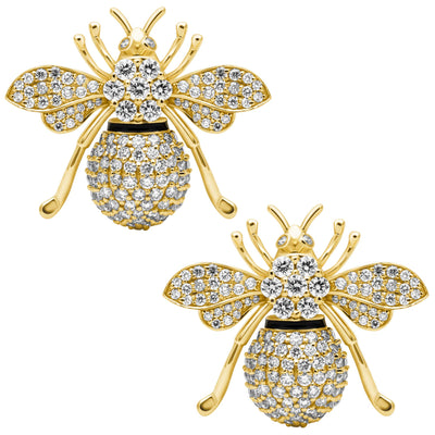 Earrings - Diamond (Enamel) (2412A)