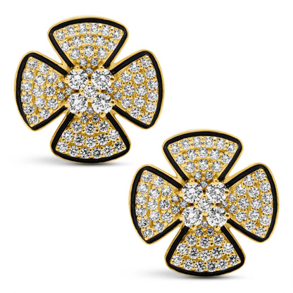 Earrings - Diamond (Enamel) (2437F) | Singhvi Jewels