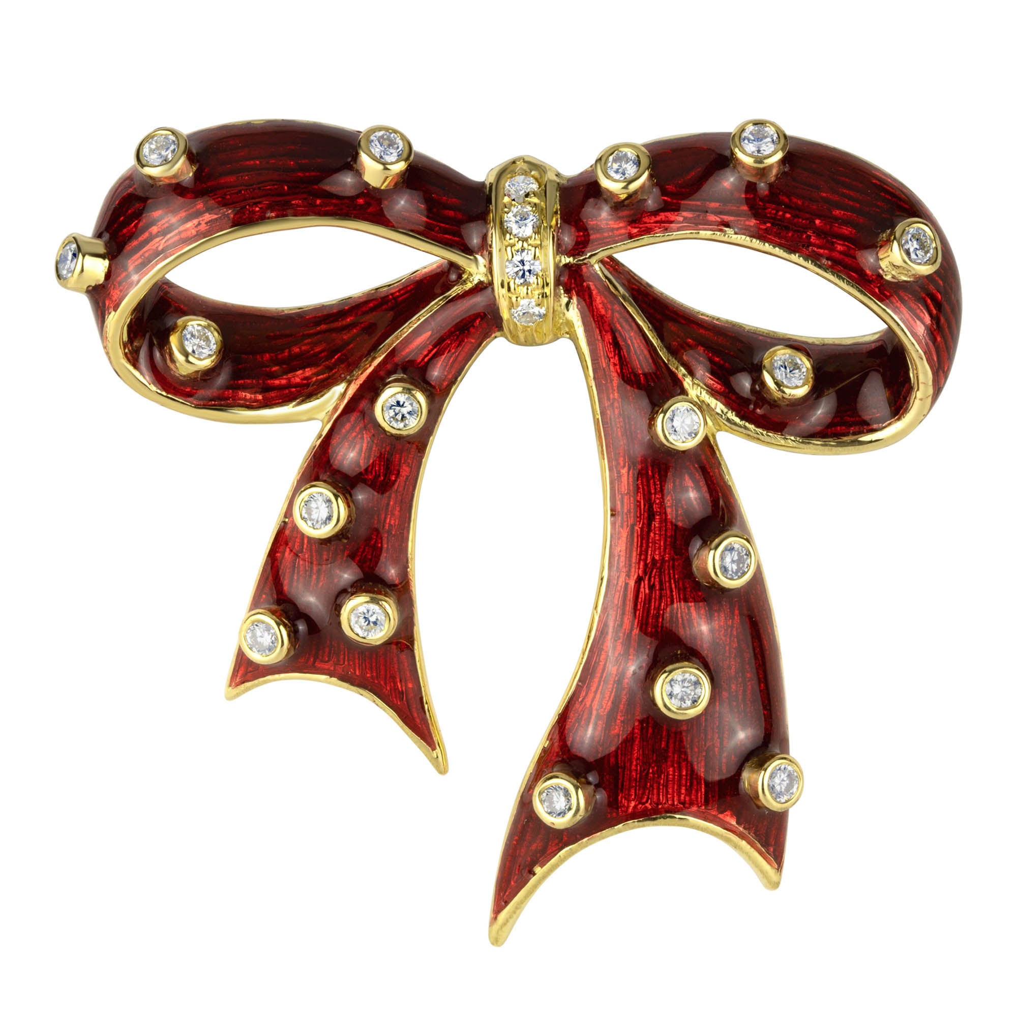 Brooch- Diamond (enamel) (1322H) | Singhvi Jewels