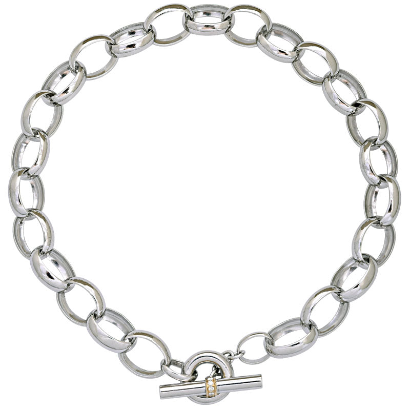 Toggle Necklace-Diamond