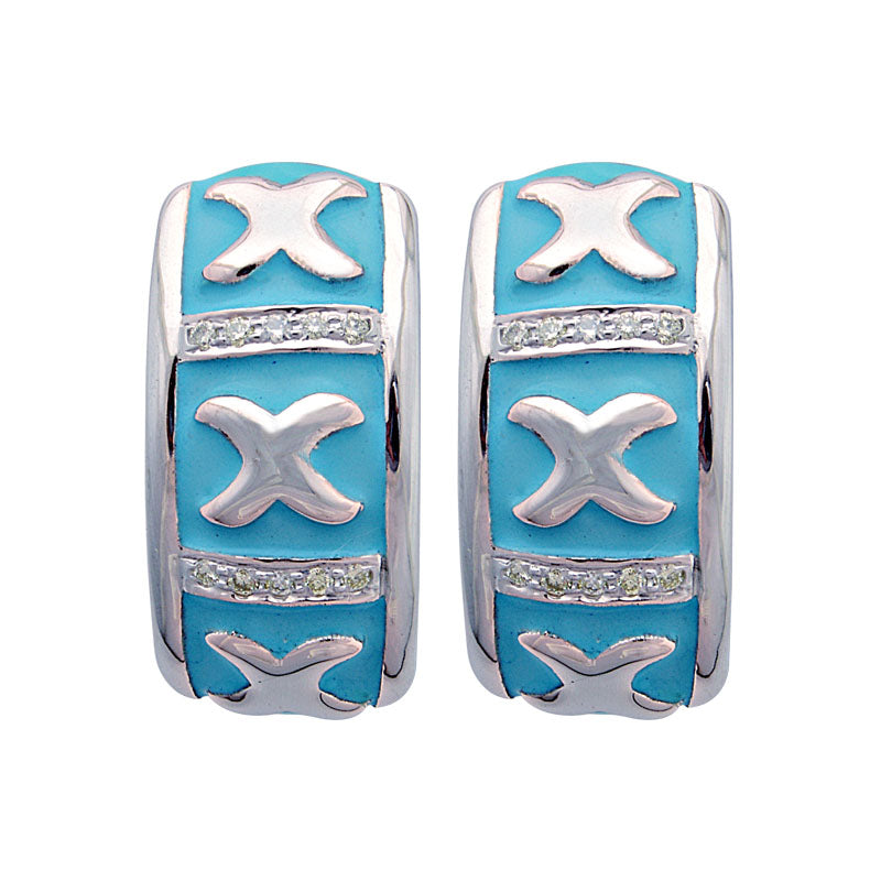 Earrings - Diamond (Enamel) | Singhvi Jewels