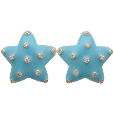 Earrings - Diamond (Enamel)