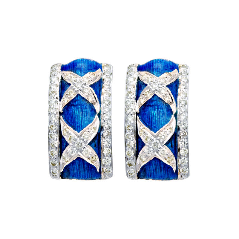 Earrings - Diamond (Enamel) | Singhvi Jewels