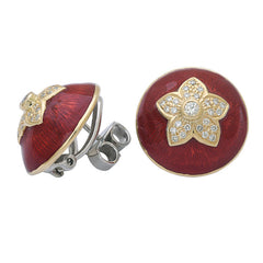 Earrings-Diamond (Enamel)