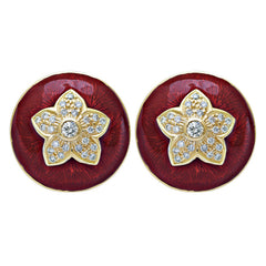 Earrings-Diamond (Enamel)