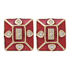 Earrings-Diamond (Enamel)