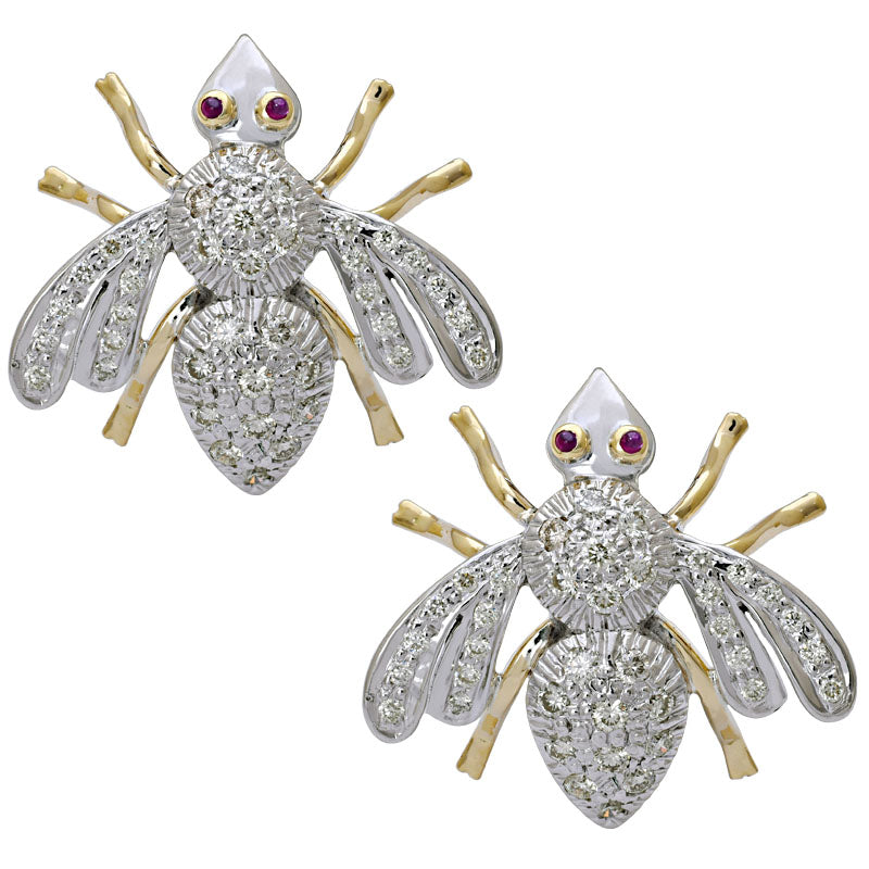Earrings - Ruby and Diamond | Singhvi Jewels
