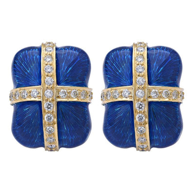 Earrings-Diamond (Enamel)  (11KM)