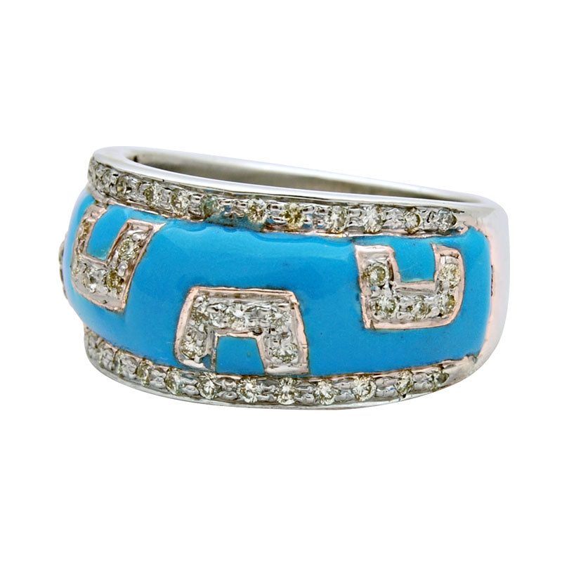 Ring-Diamond (Enamel) | Singhvi Jewels