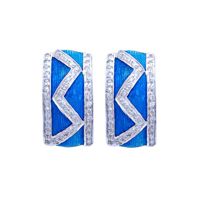 Earrings-Diamond (Enamel)  (115BS)