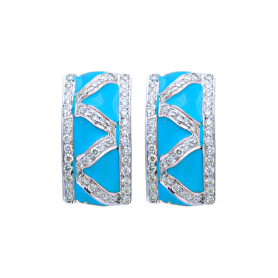 Earrings - Diamond (Enamel)