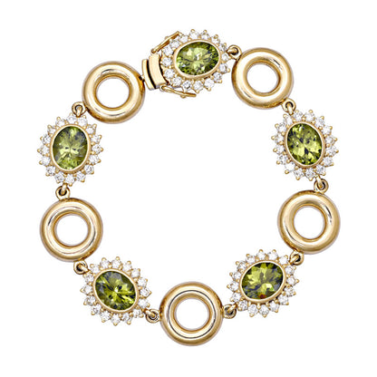Bracelet - Peridot and Diamond | Singhvi Jewels
