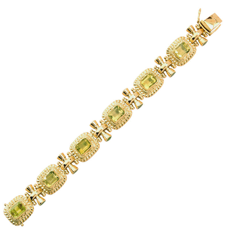 Bracelet-Lemon Quartz and Peridot