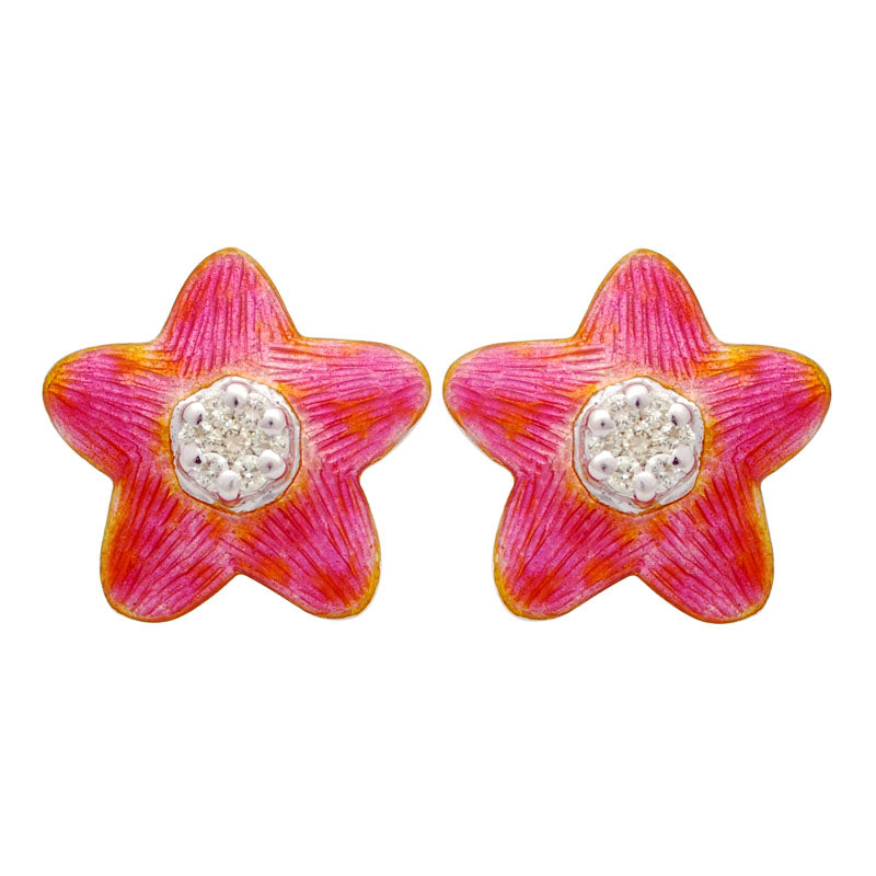 Earrings-Diamond (Enamel)