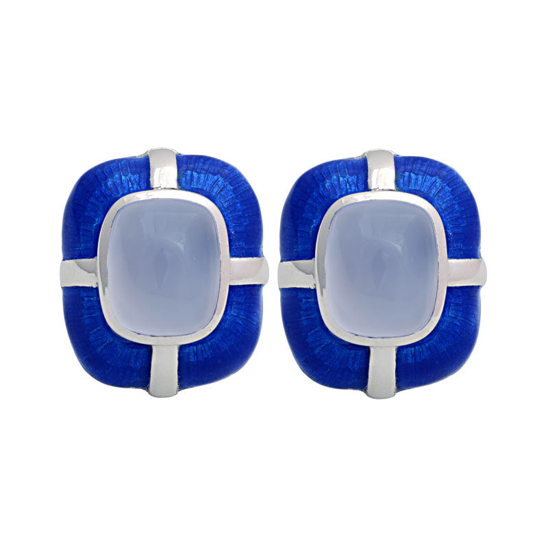 Earrings - Chalcedony (Enamel) | Singhvi Jewels