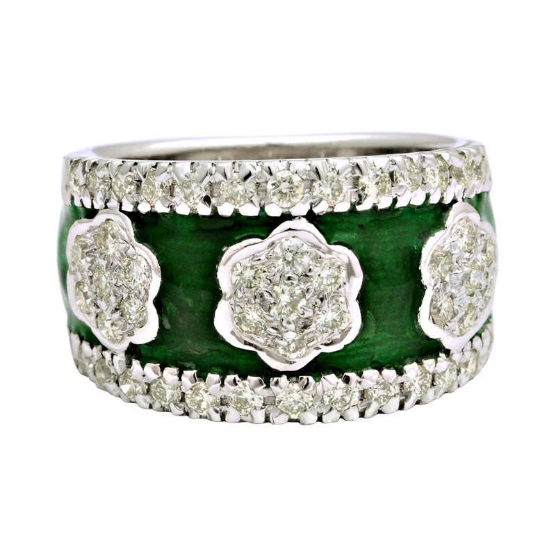 Ring - Diamond (Enamel) | Singhvi Jewels