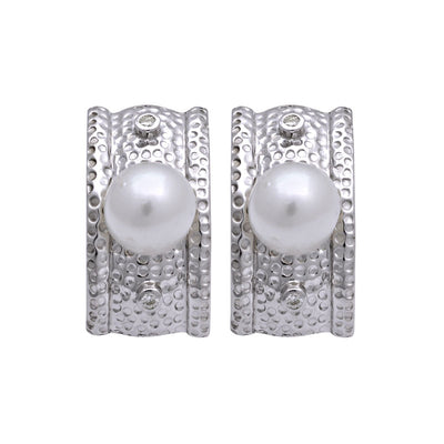 Earrings - South Sea Pearl And Diamond