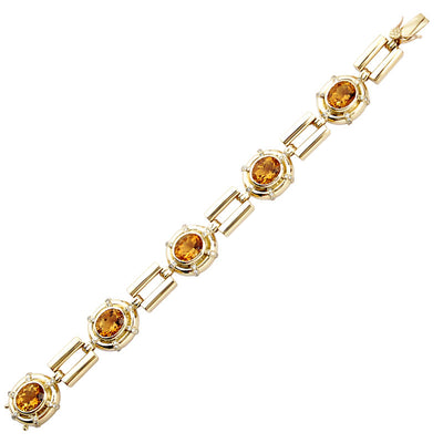 Bracelet - Citrine and Diamond