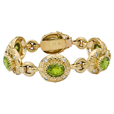 Bracelet - Peridot And Diamond
