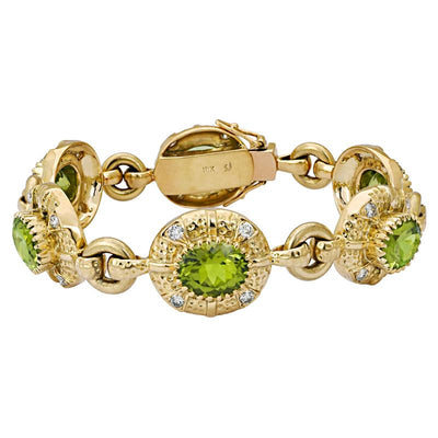 Bracelet - Peridot And Diamond (1248B)