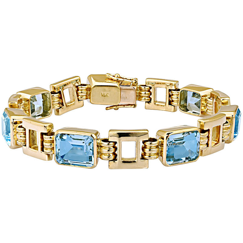 Bracelet-Blue Topaz | Singhvi Jewels