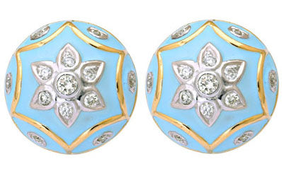 Repair - Earrings - Diamond with Enamel (13AM) | Singhvi Jewels