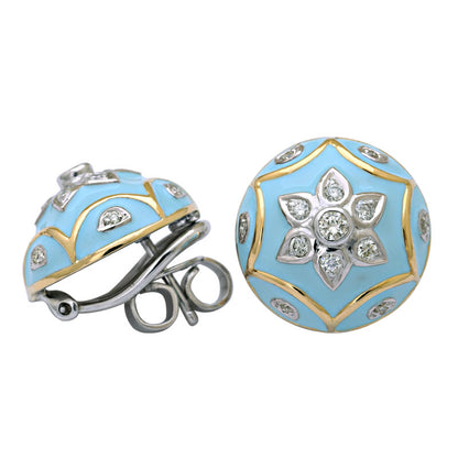 Earrings - Diamond (Enamel) | Singhvi Jewels