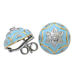 Earrings-Diamond (Enamel)