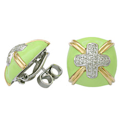 Earrings-Diamond (Enamel)