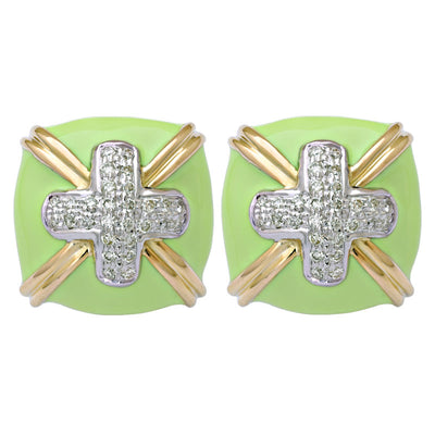 Earrings - Diamond (Enamel)