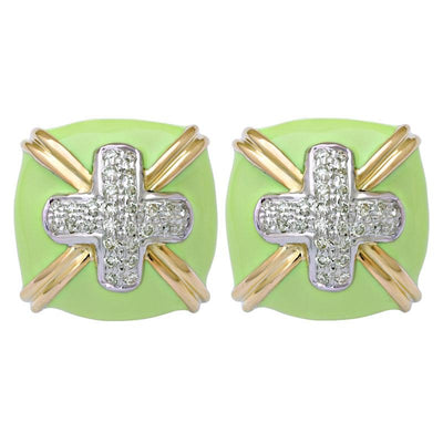 Earrings-Diamond (Enamel)  (13DM)